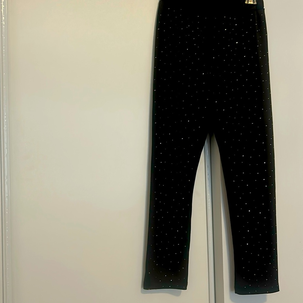 New Black Calzedonia Leggings embellished at the front